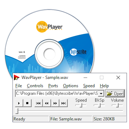 WavPlayer Software (Instant Download) – Bytescribe, Inc.